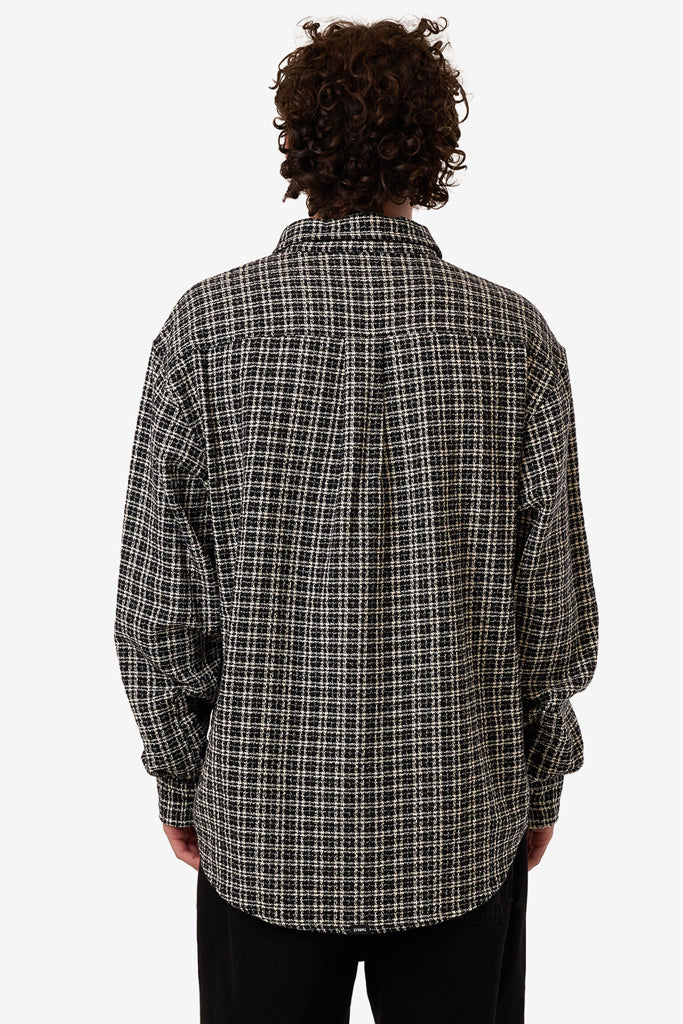 Thrills Hazed Long Sleeve Shirt Black