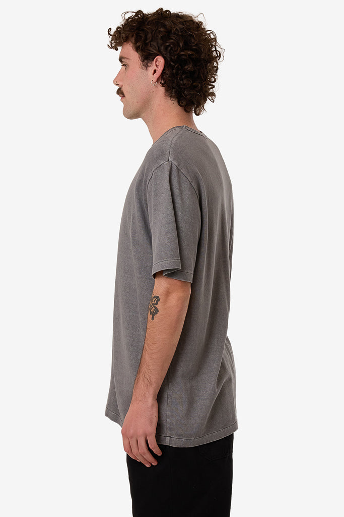 Thrills Hemp Thrills Embro Contrast Stitch Merch Fit Tee Grey Ash