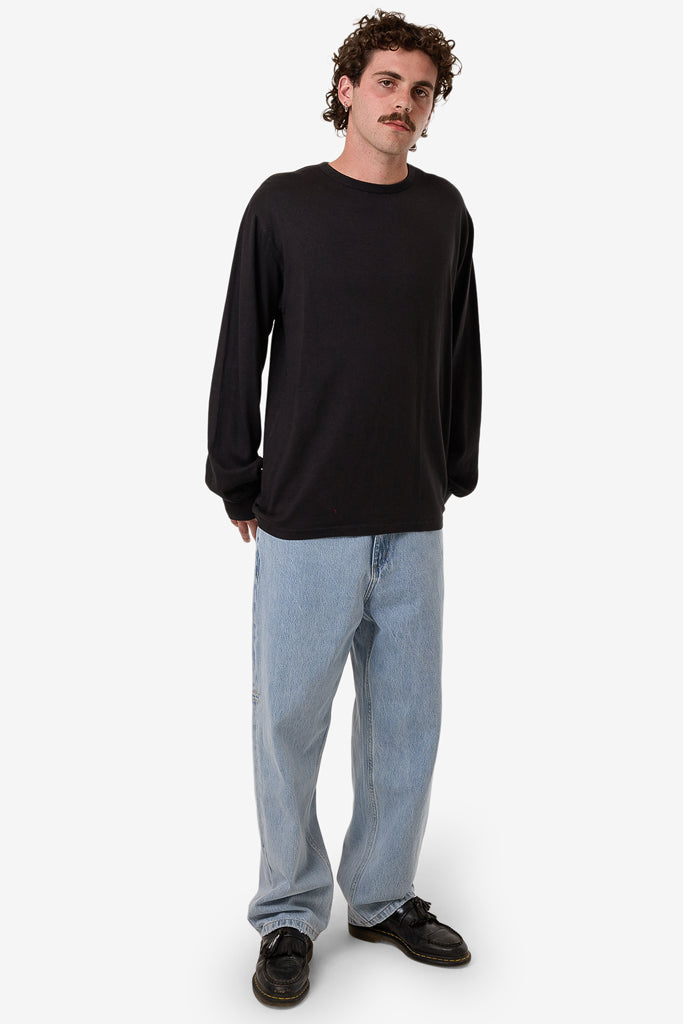 Thrills Hemp Thrills Embro Merch Fit Long Sleeve Tee Black