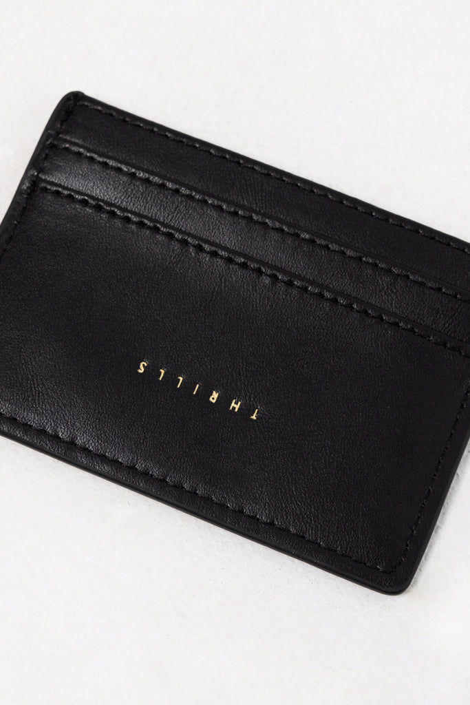 Thrills Minimal Thrills Card Holder Black Leather
