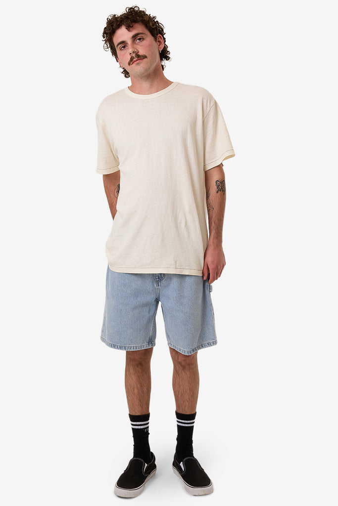 Thrills Slacker Denim Short Ageless Blue