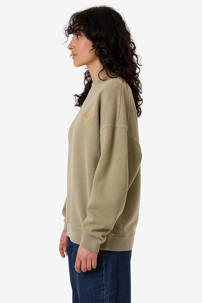 Thrills Thrills Workwear Cocoon Panel Crew Eucalyptus
