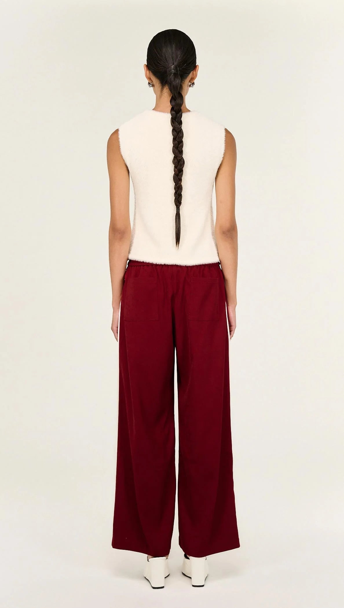 Staple The Label Echo Mid Rise Relaxed Pant Red