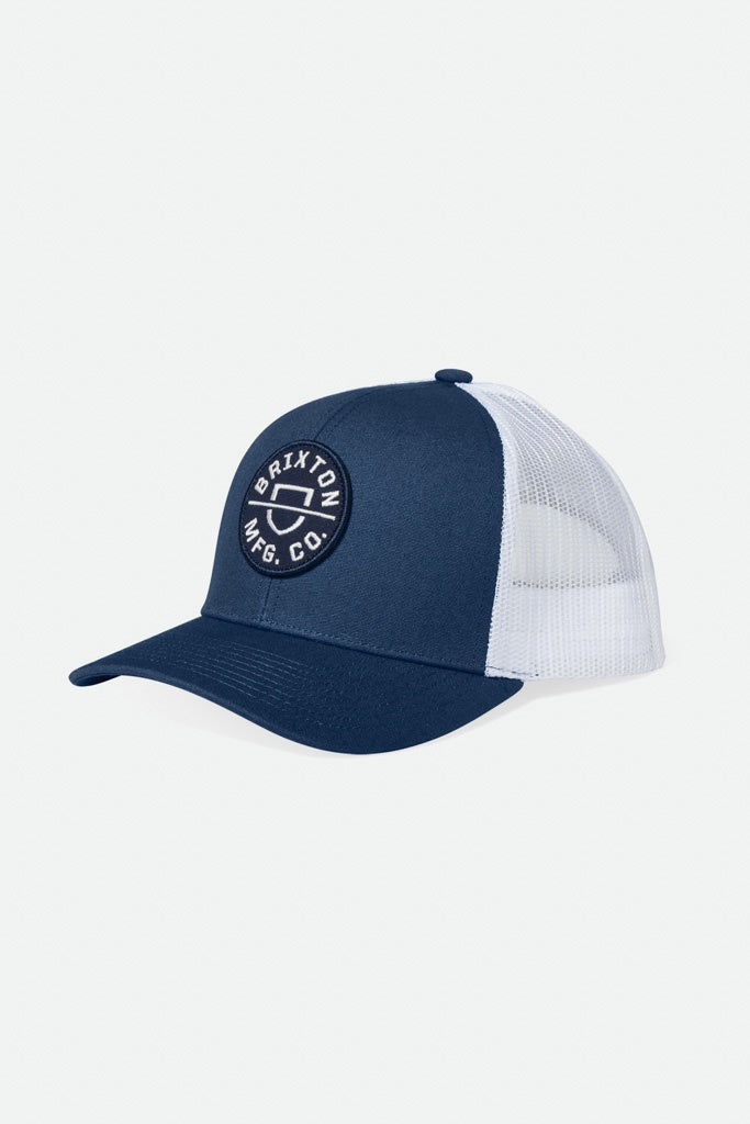 Brixton Crest X MP Mesh Cap Dark Denim White