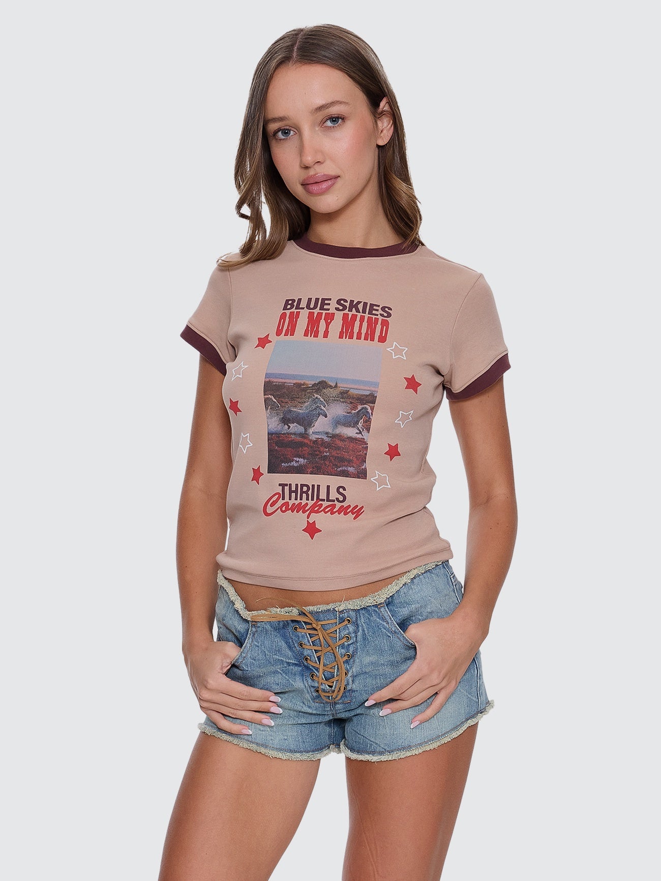 Thrills On My Mind Club Tee Stone