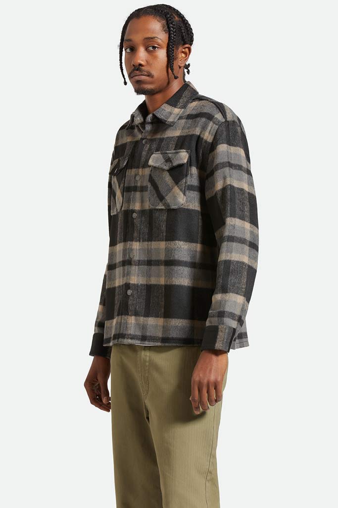Brixton Selden Soft Brushed Flannel Black/Charcoal