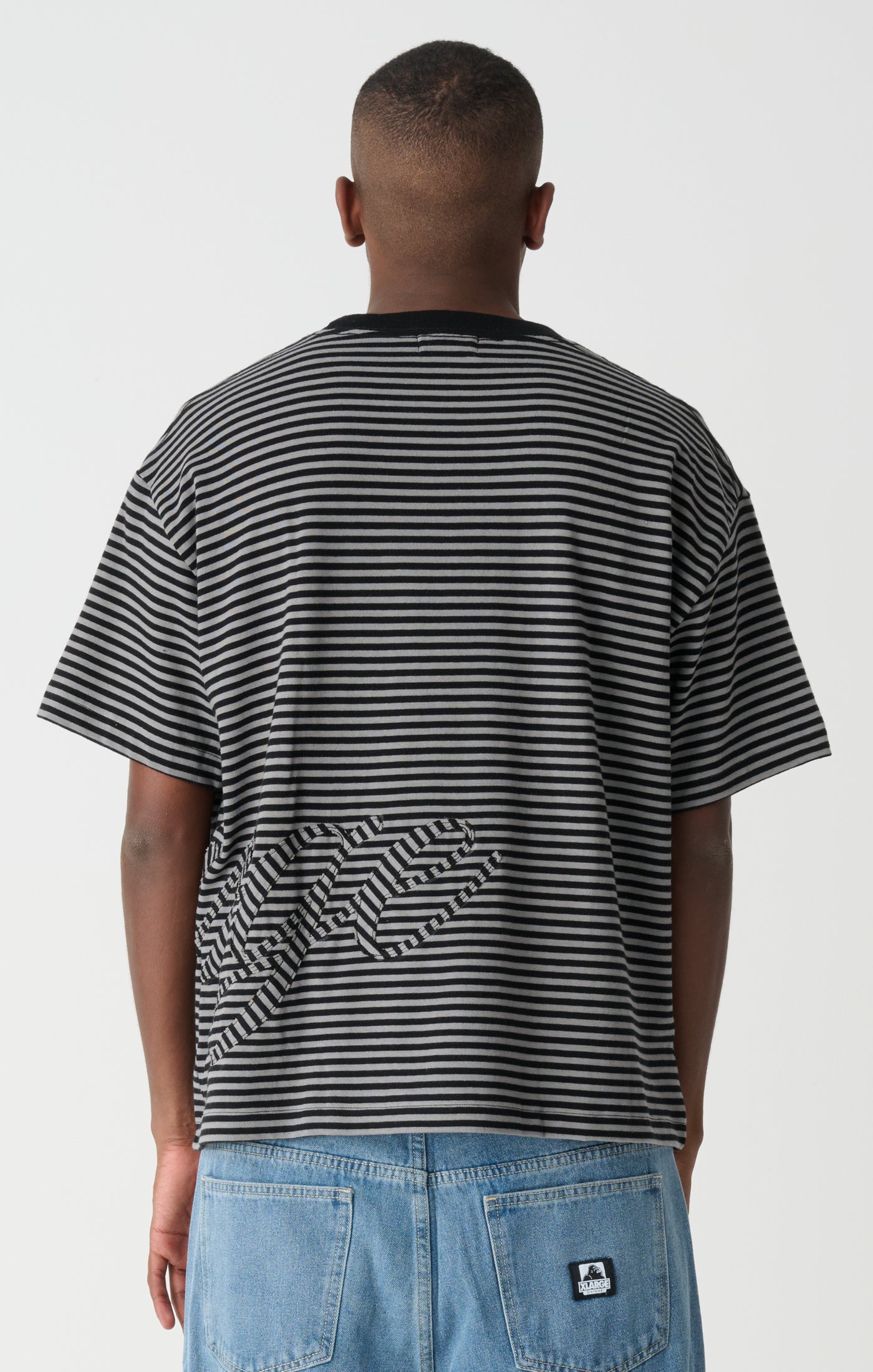 XLARGE Phantom Gorilla Tee Grey Stripe