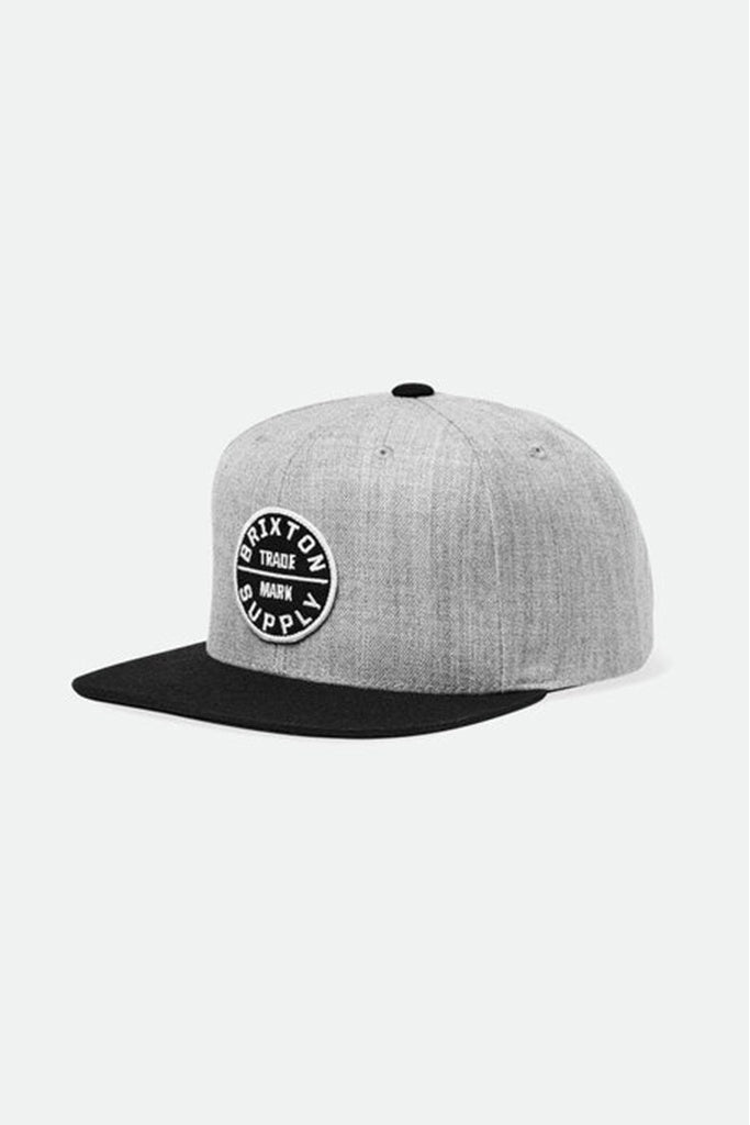 Brixton Oath III Snapback Light Heather Grey/Black