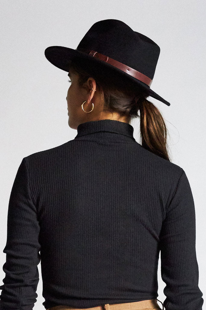 Brixton Messer Fedora Black / Brown