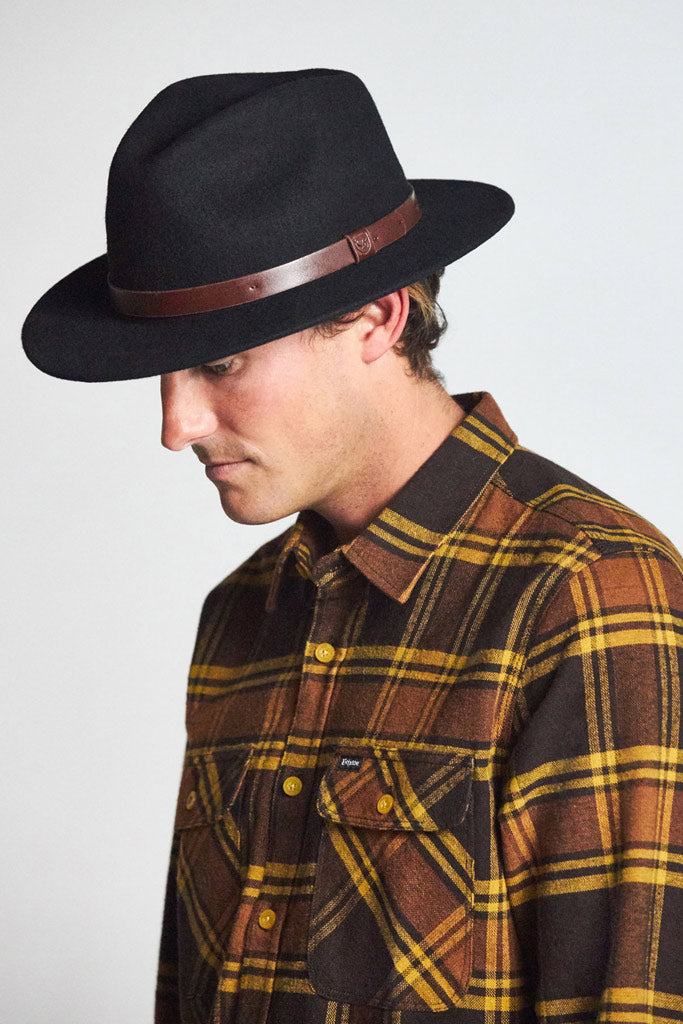 Brixton Messer Fedora Black / Brown