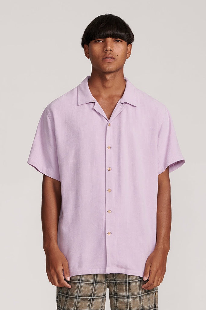Critical Slide Ernie Ss Resort Shirt Lavendar