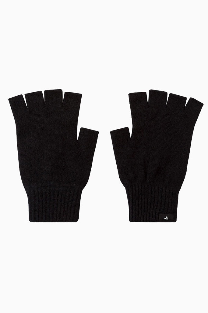 Huffer Merino Fingerless Gloves Black