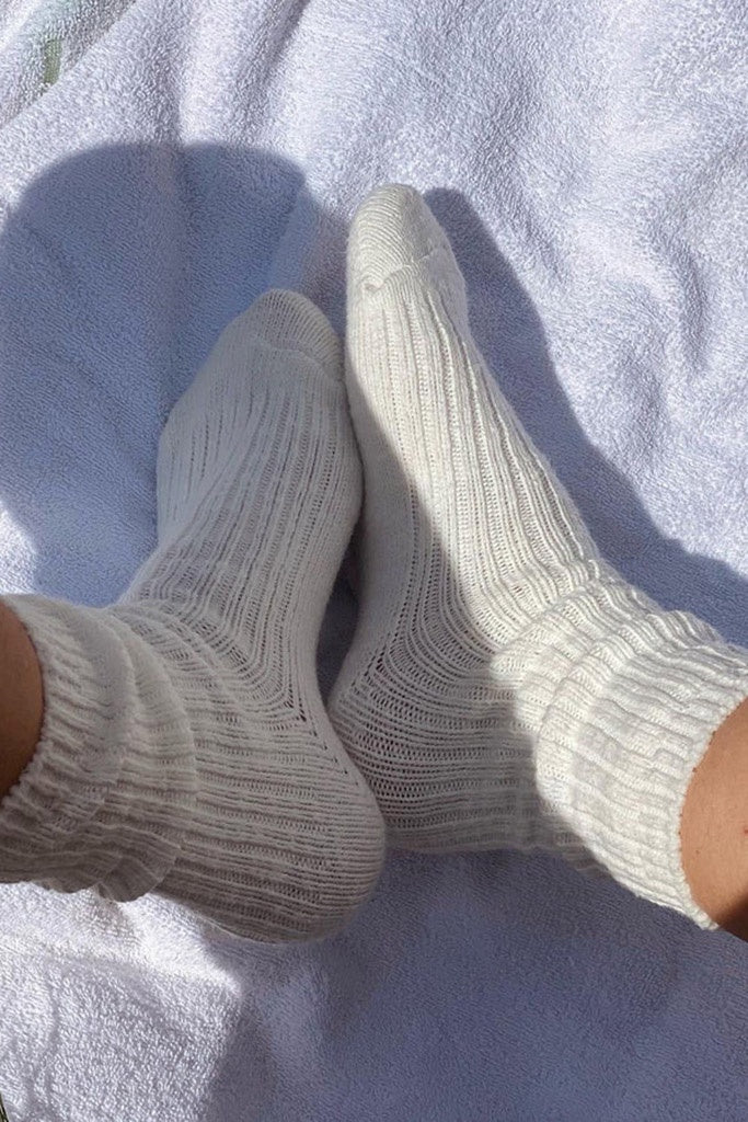 Le Bon Shoppe Cottage Socks - White Linen