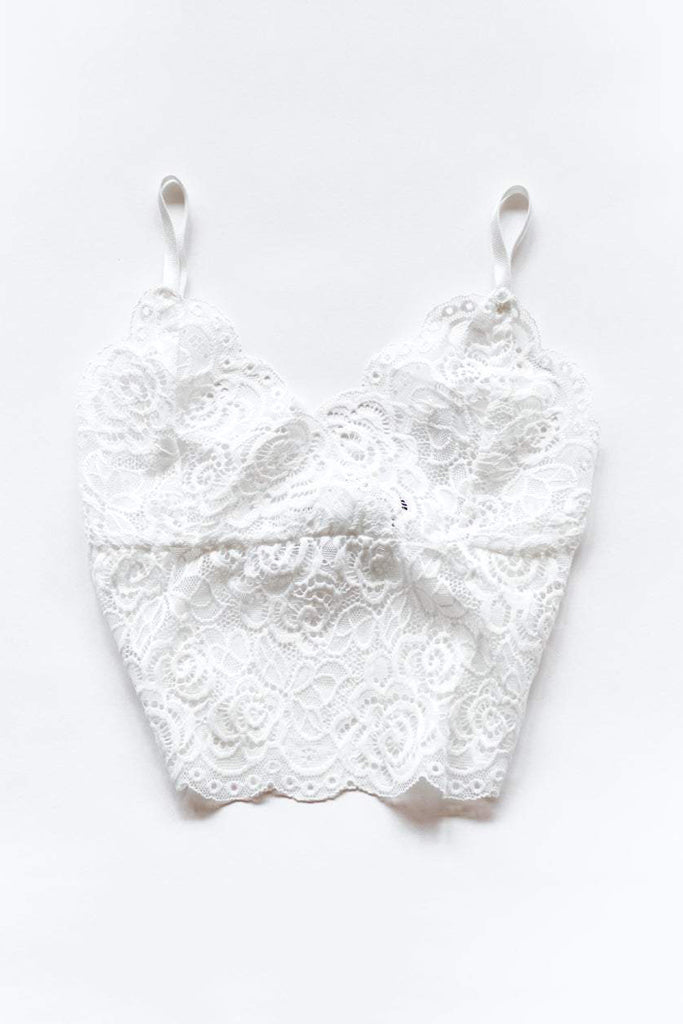 Queen Of The Foxes Petit Bralette White
