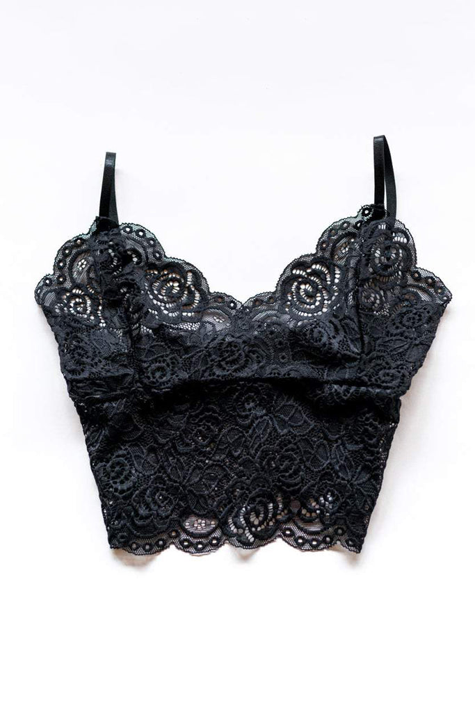 Queen Of The Foxes Petit Bralette Black