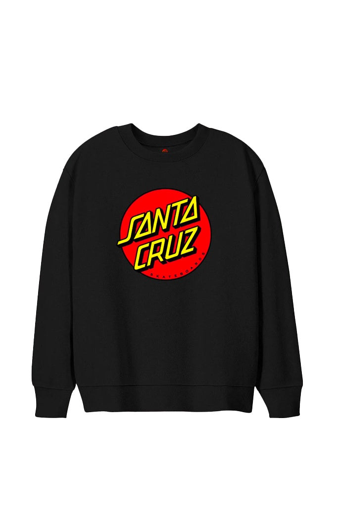 Santa Cruz Classic Dot Front Sweater Black