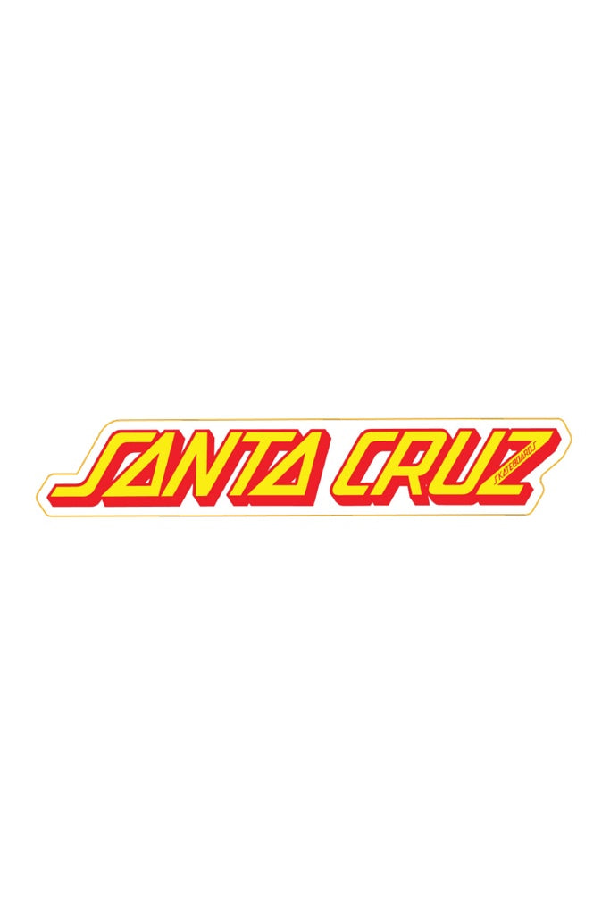 Santa Cruz Classic Strip Sticker Yellow