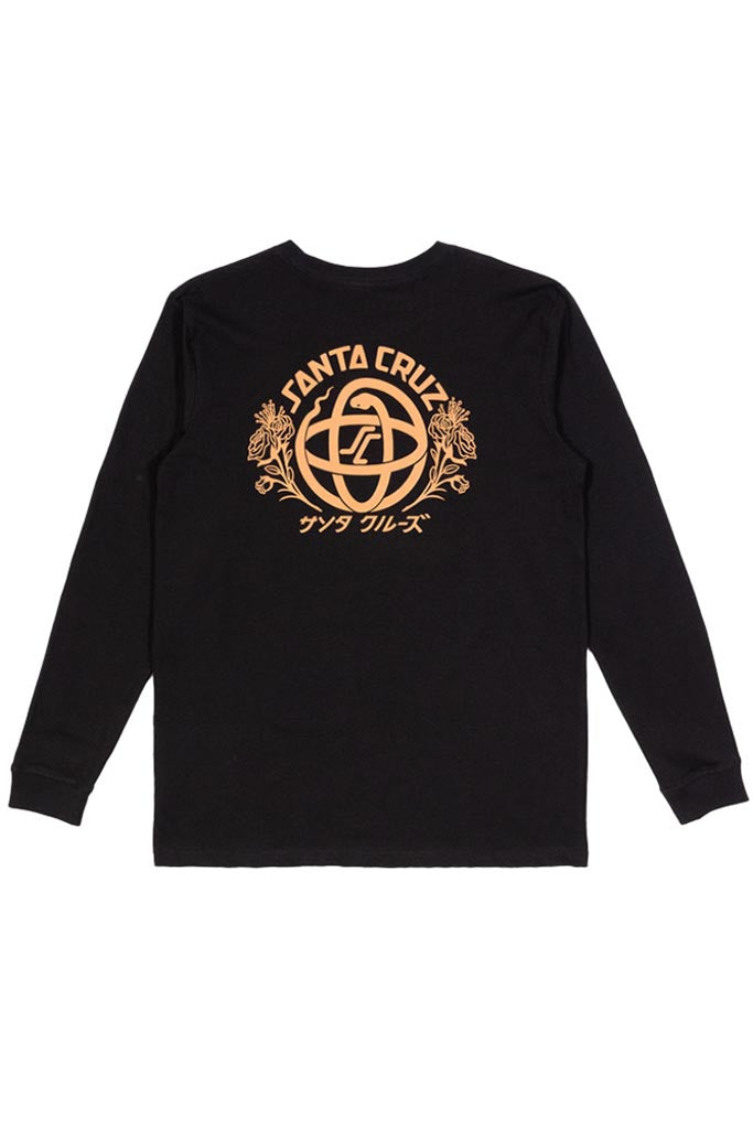 Santa Cruz Split Snake Dot Tee Black