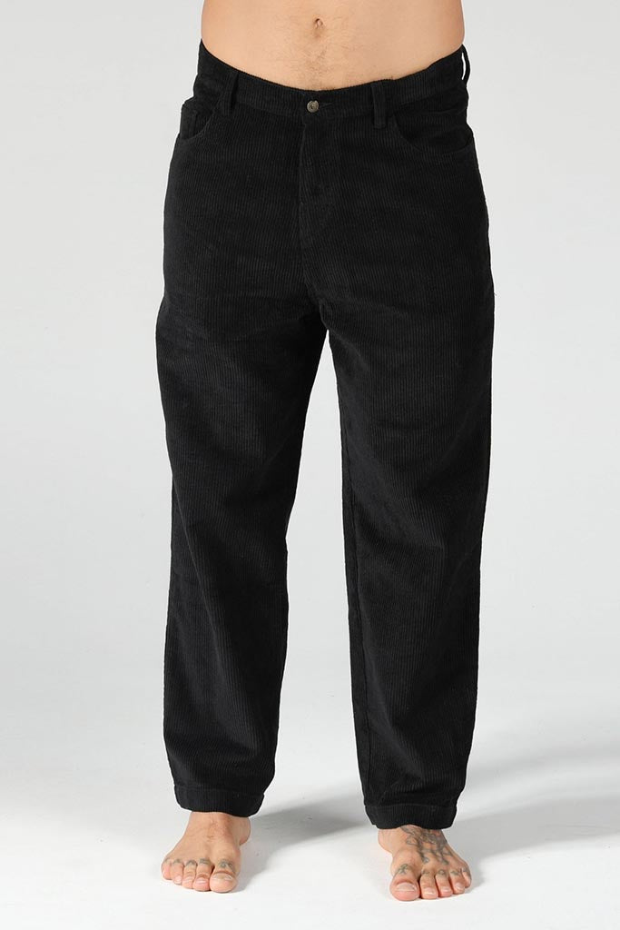 T&C Car Parks Cord Pant Black