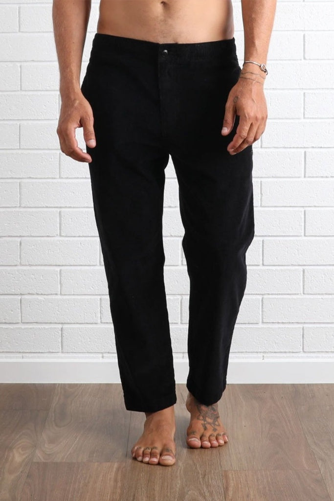 T&C Whaler Cord Pant Black