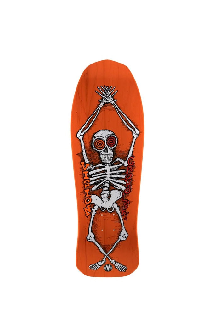 Vision Groholski Skeleton Modern Concave Orange Stain Deck 10