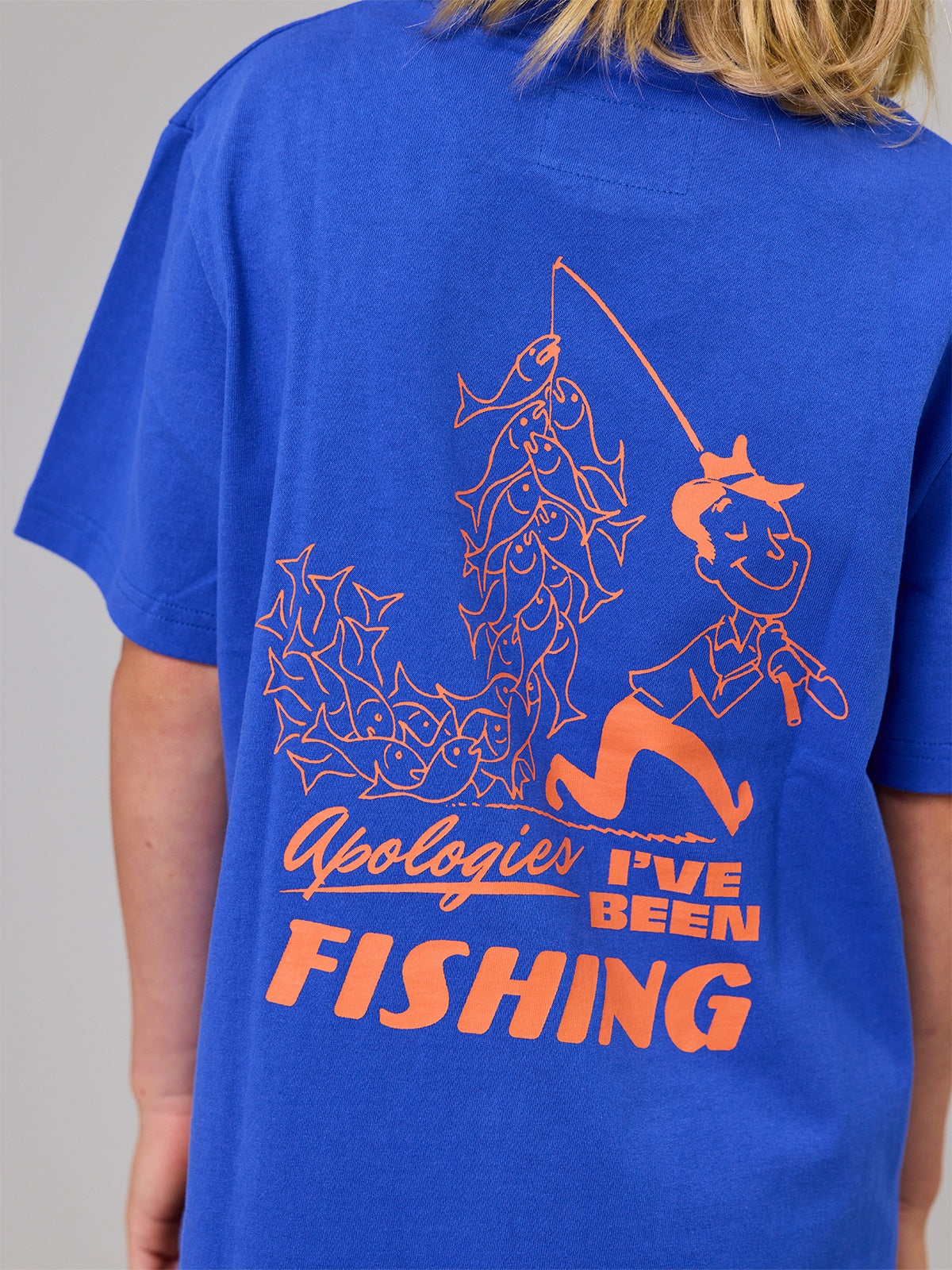 Just Another Fisherman Mini Apologies Tee Cobalt