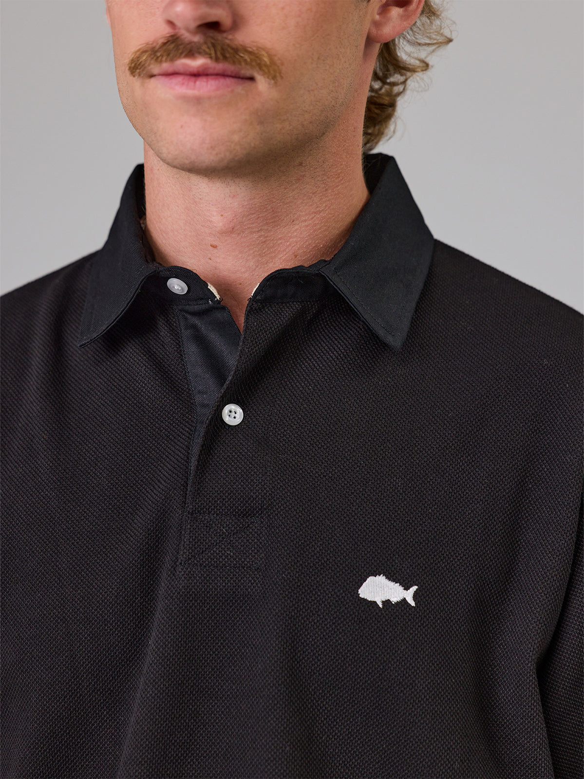 Just Another Fisherman Port Side Polo Black