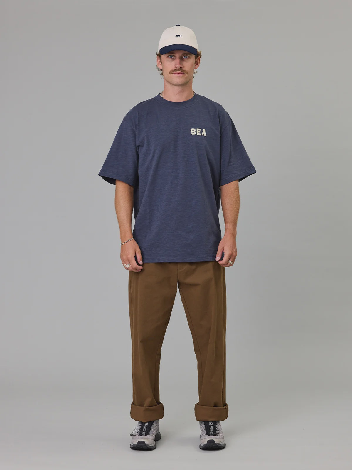 Just Another Fisherman Sea Shore Tee Navy