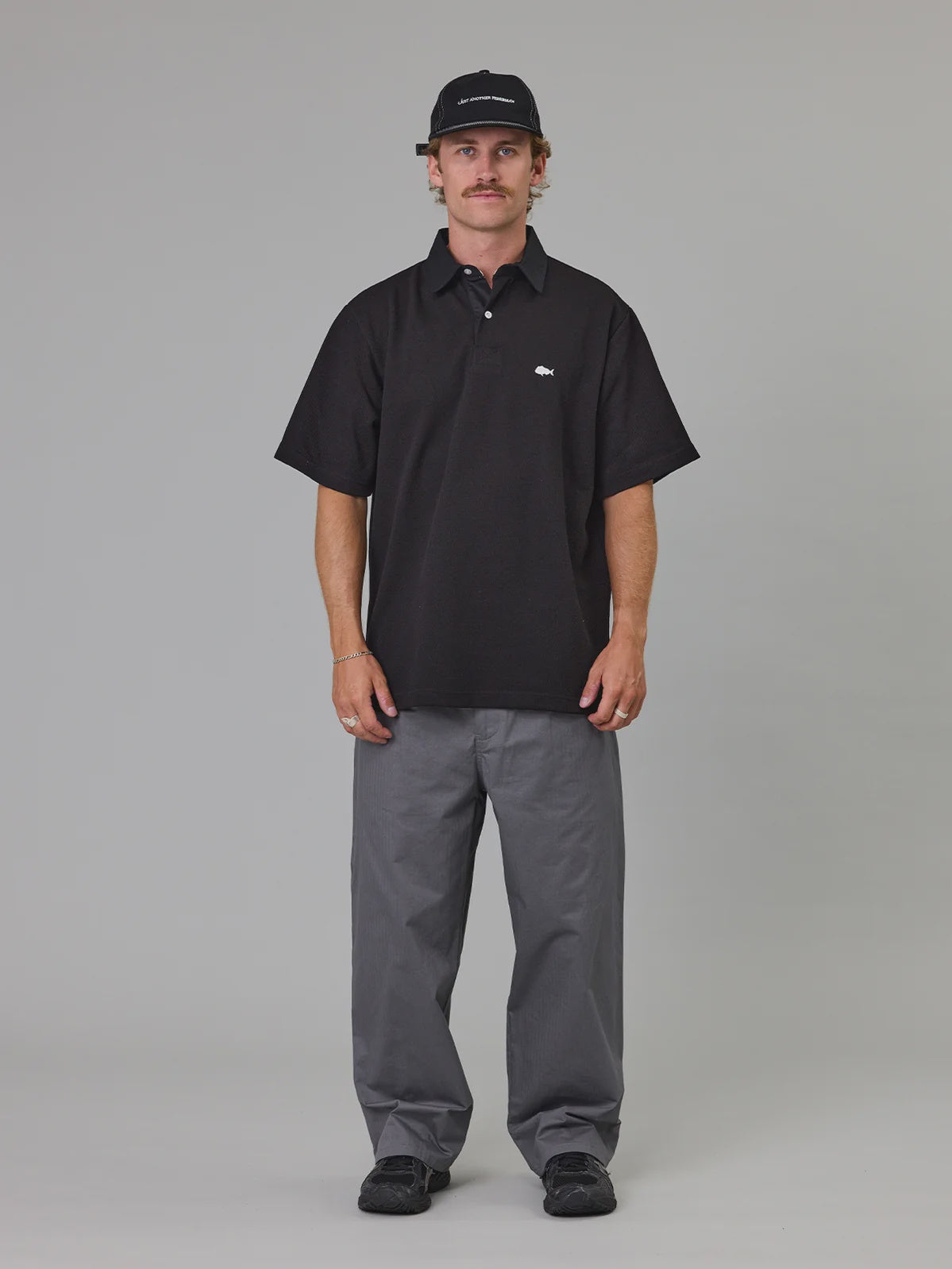 Just Another Fisherman Port Side Polo Black