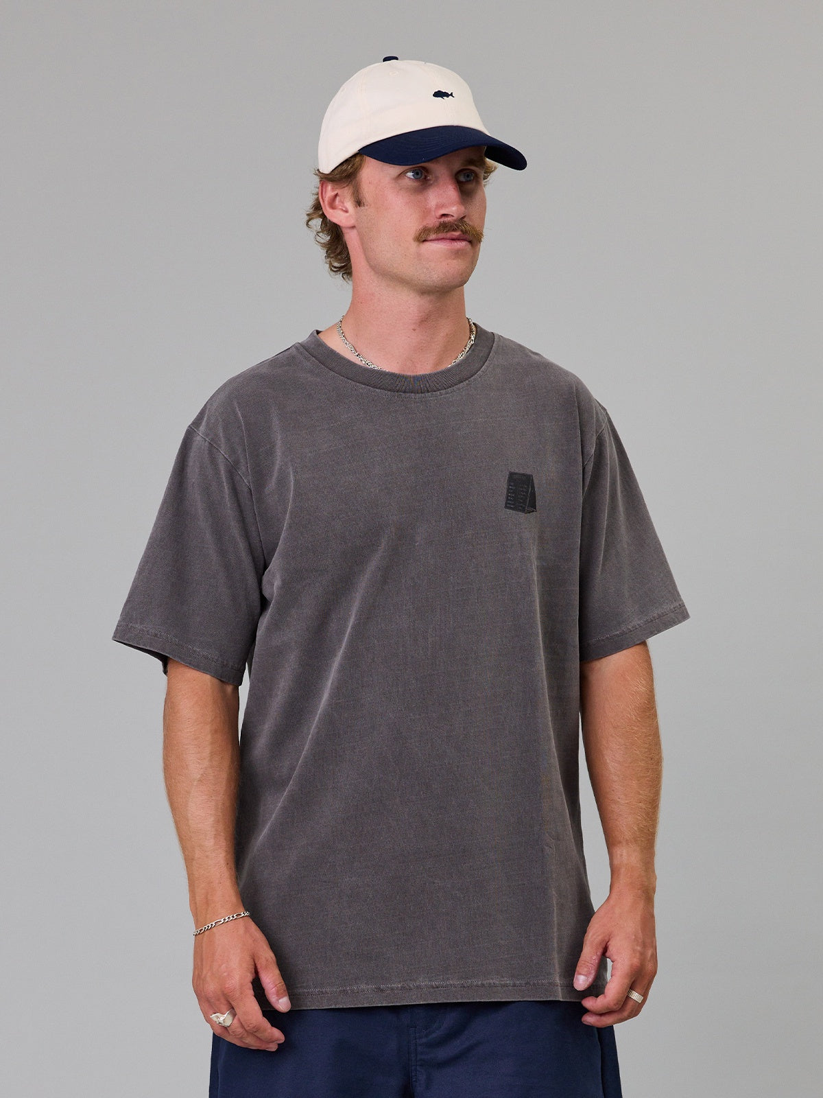 Just Another Fisherman Tipping The Scales Sea Tee- Aged Black