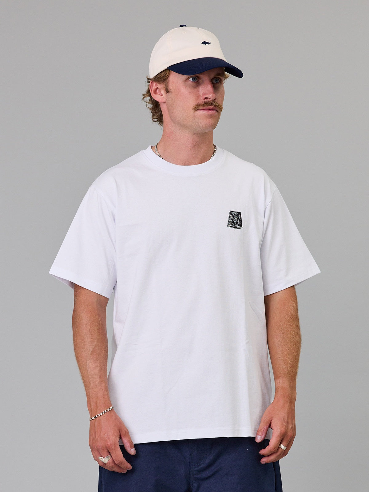 Just Another Fisherman Tipping The Scales Sea Tee- White