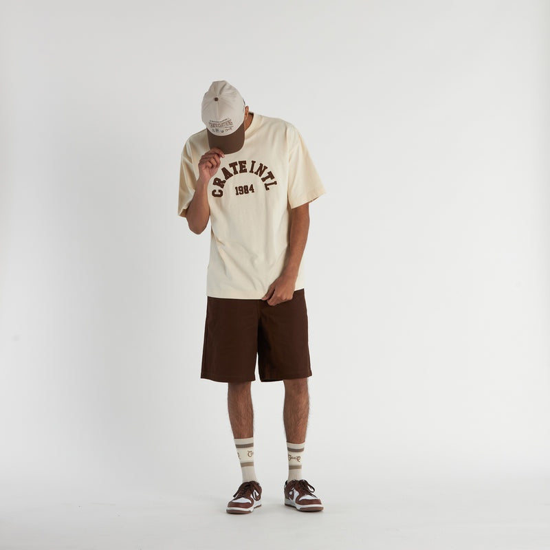 Crate Varsity Arc Box Fit Tee Tofu