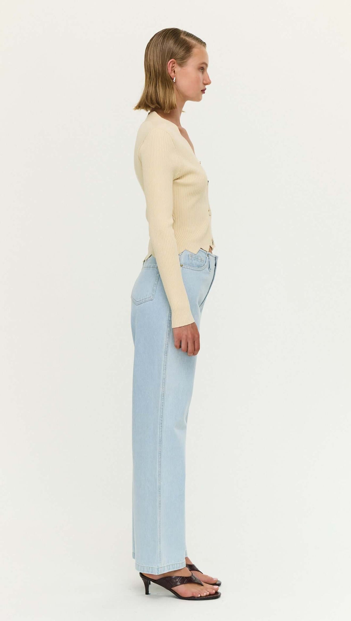 Staple The Label Gia Crop Knit Sand