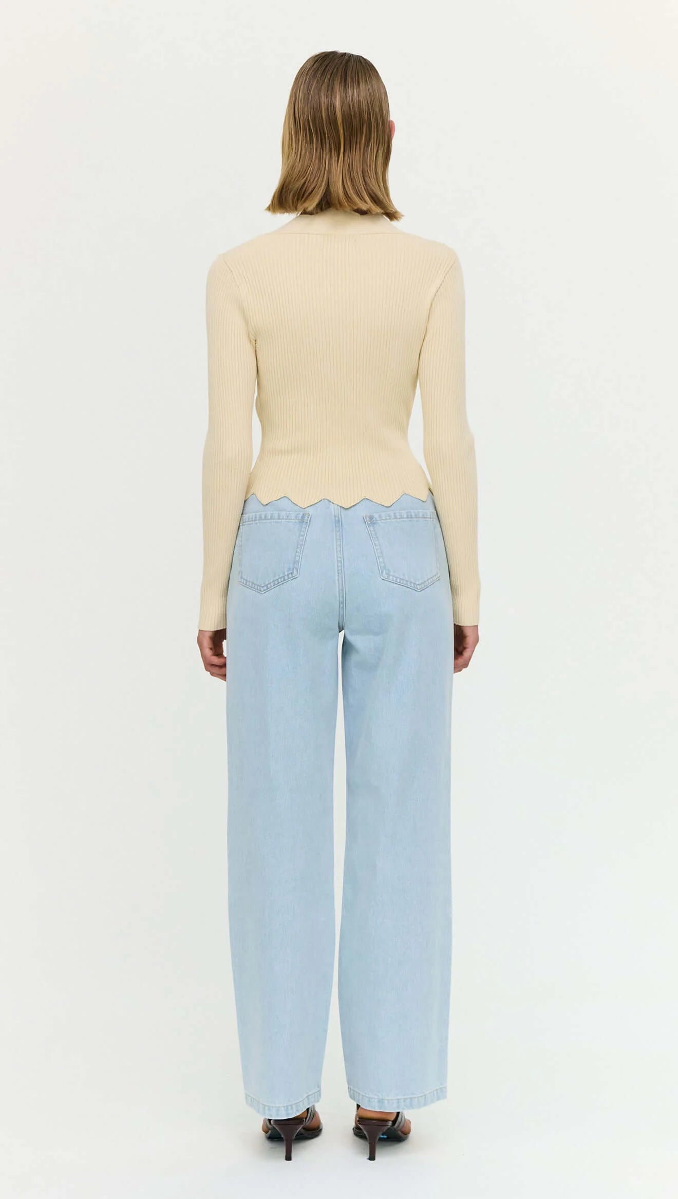 Staple The Label Gia Crop Knit Sand