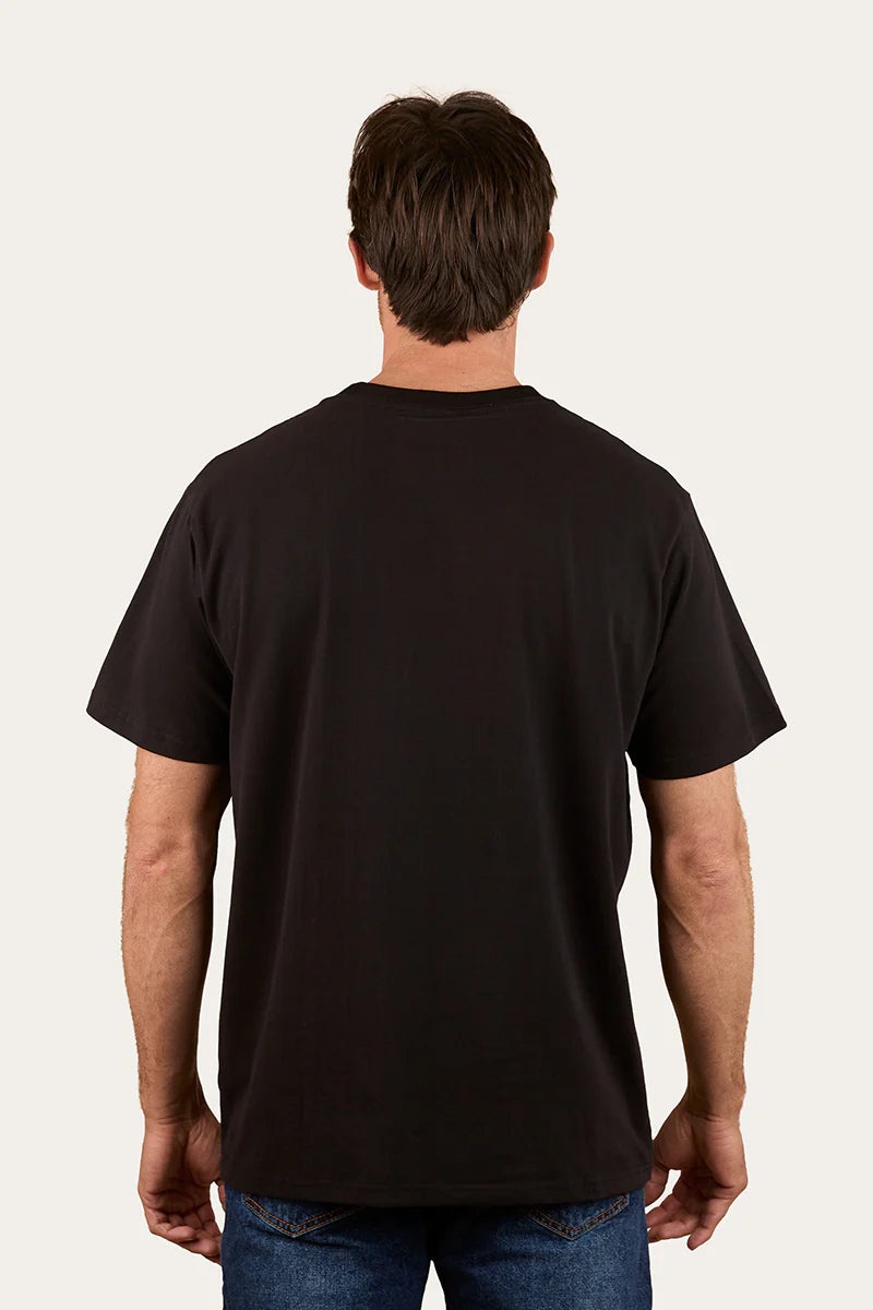 Ringers Western Princeton Mens Loose Fit T-Shirt - Washed Black