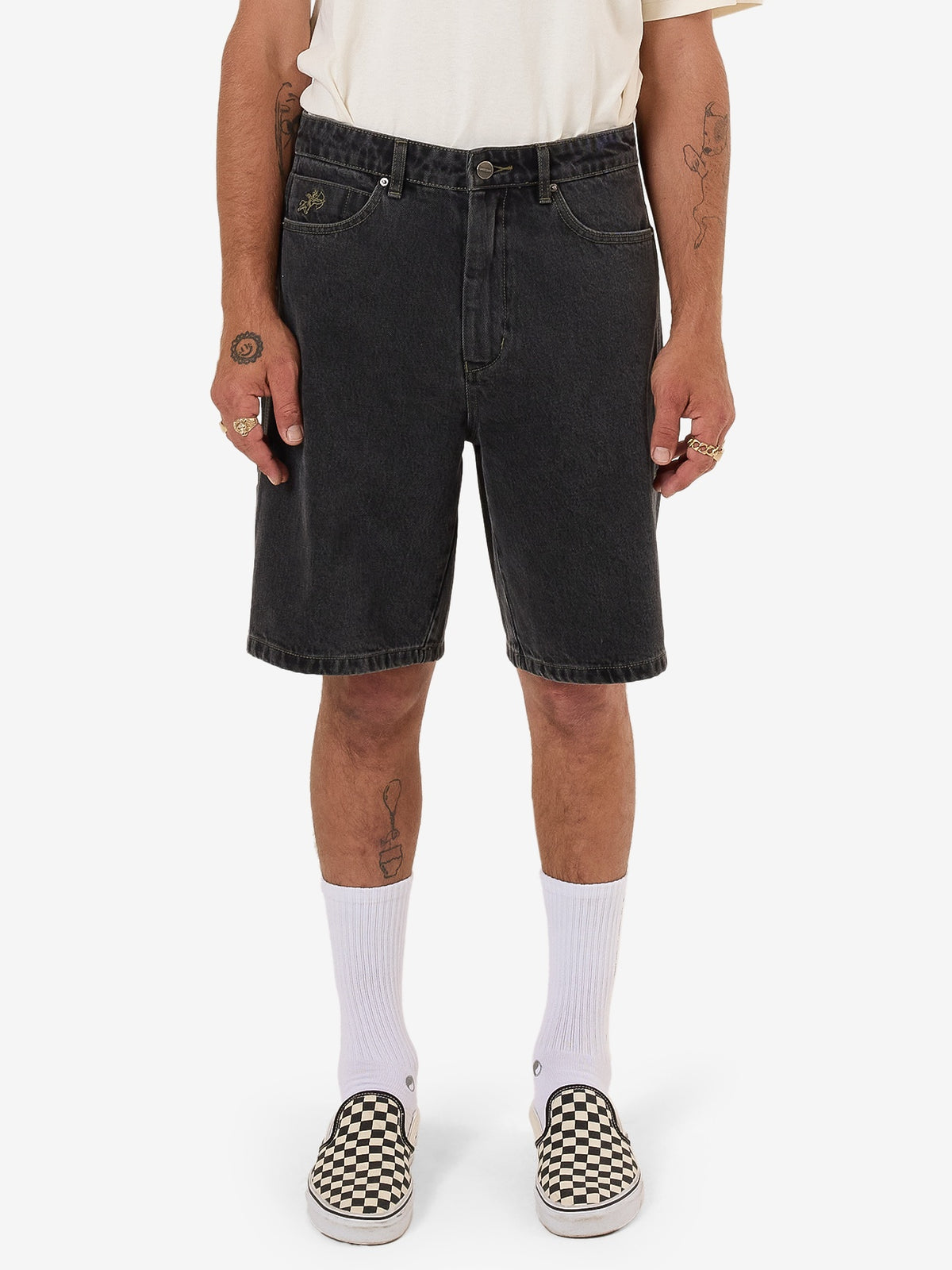 Worship Carpenter Jean Shorts Phantom