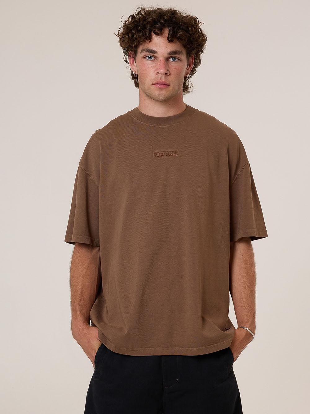 Thrills Superior Box Fit Oversize Tee Trader Brown