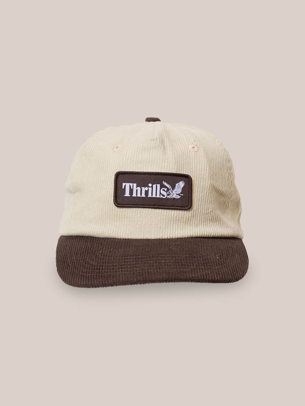 hrills Thrills Workwear 5 Panel Cap Heritage White - Desert