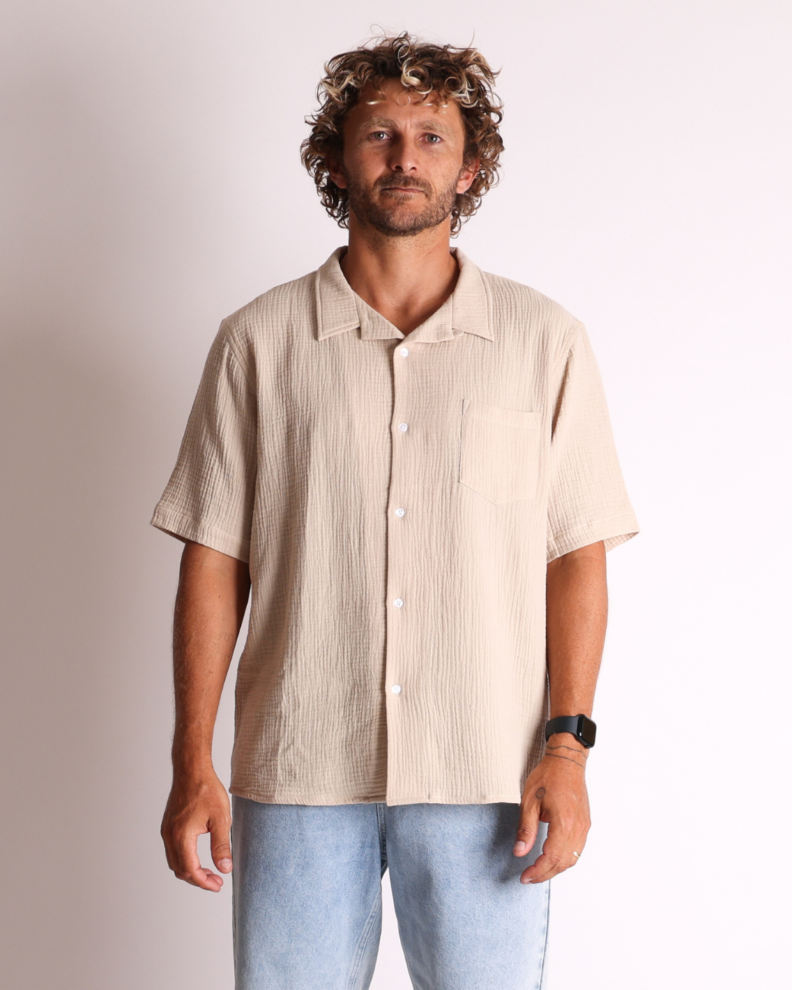 T&C Chiller S/S Shirt Sand