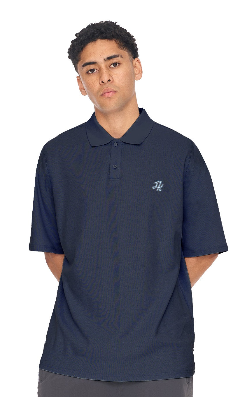 Huffer Mens Classic Ss Polo Navy
