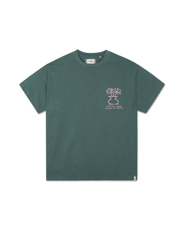 Critical Slide Daisy Tee Dusty Green