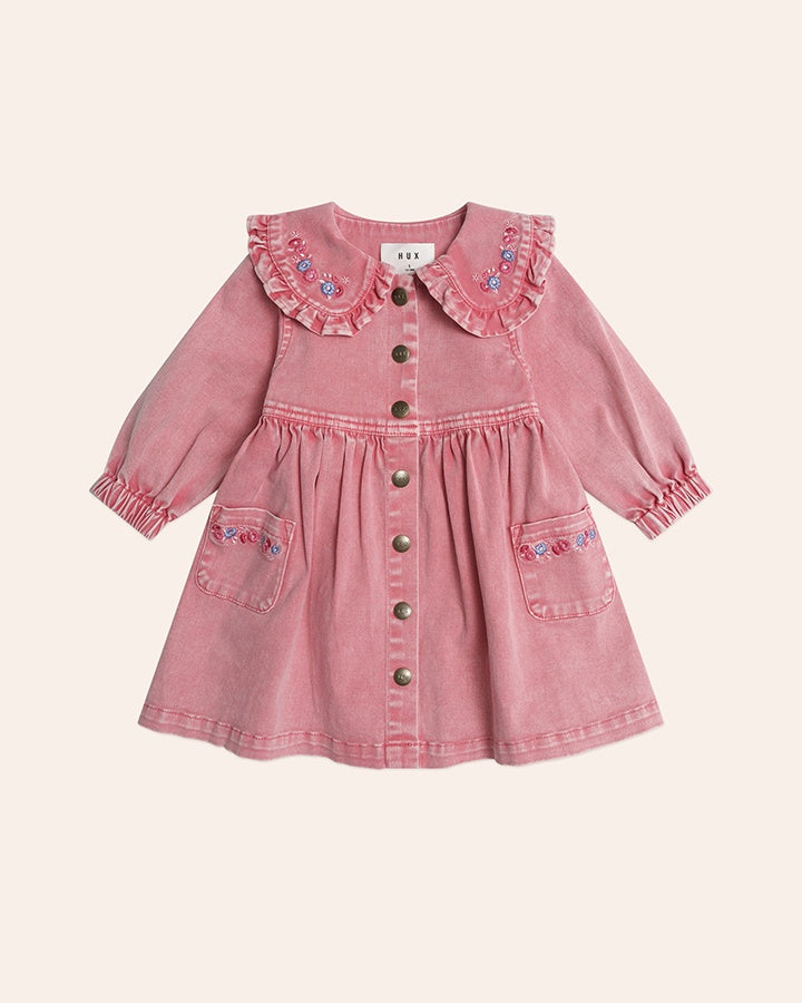 Huxbaby Vintage Floral Collar Dress