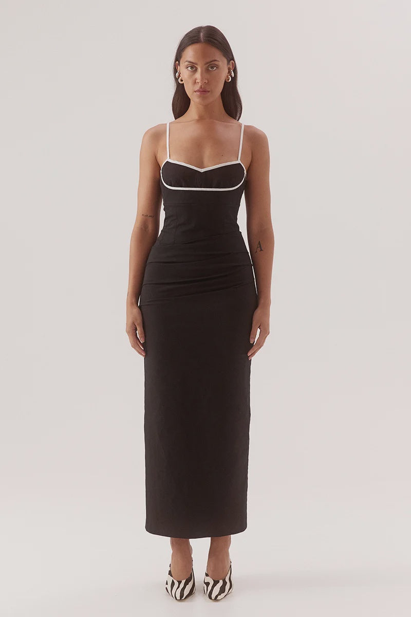 Sovere Britta Dress Black/Chalk