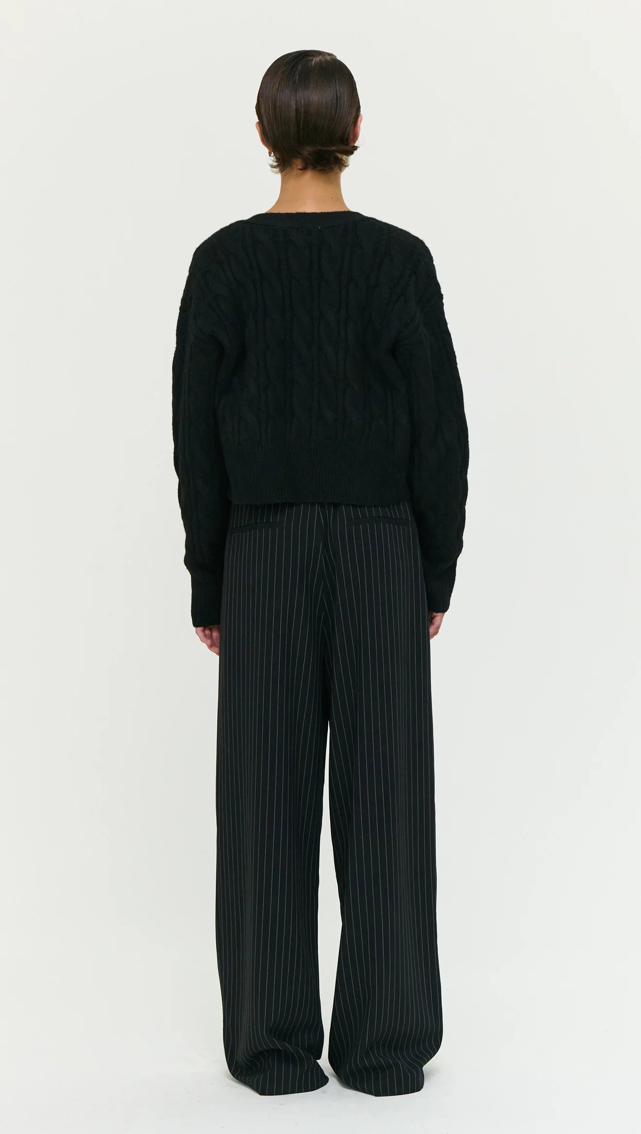 Staple the Label Salem Cable Knit Cardigan