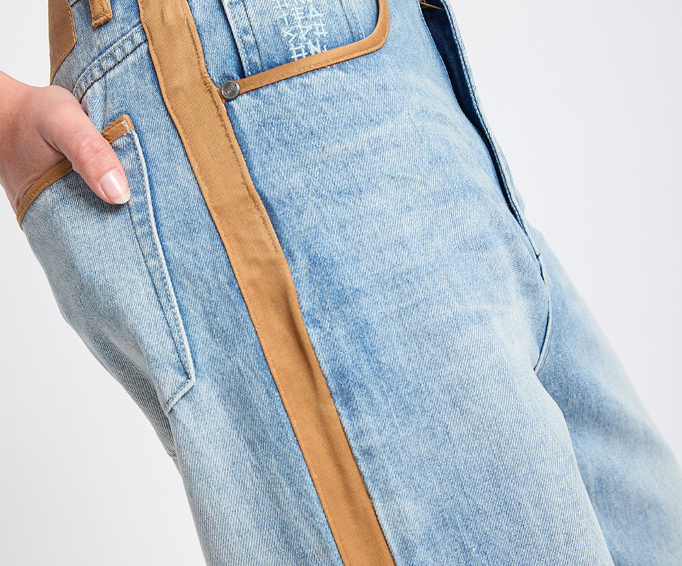 One Teaspoon Rodeo Queen Icon High Waist Straight Leg Denim Jeans Salty Dog