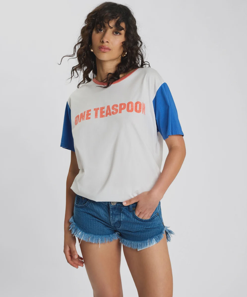 One Teaspoon Game Day Boyfriend Tee-Multi