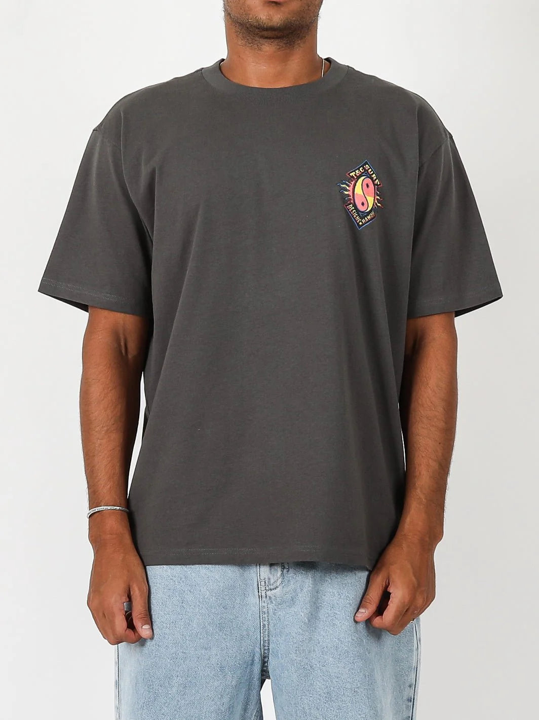 T&amp;C Crypt Tee Vintage Charcoal