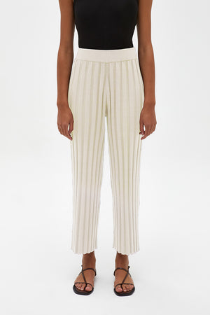 Assembly Florence Knit Pant Cream