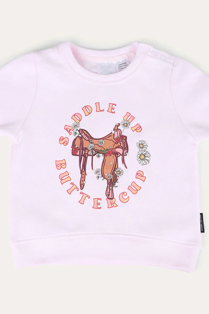 Ringers Western Buttercup Babies Fleece Pullover - Baby Pink