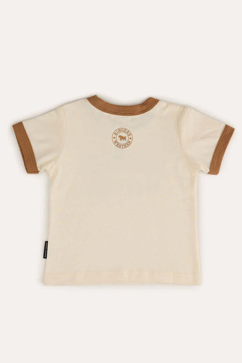 Ringers Western Bambino Ringer T-Shirt - Beige
